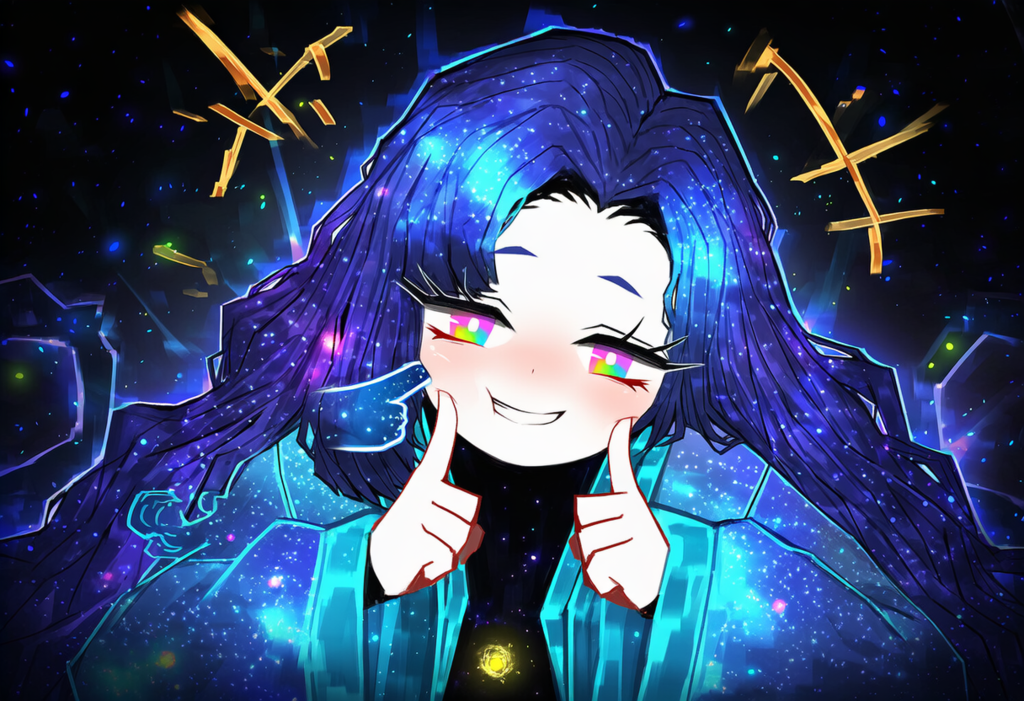 ロボトミー　銀河の子　自分の頬をつく