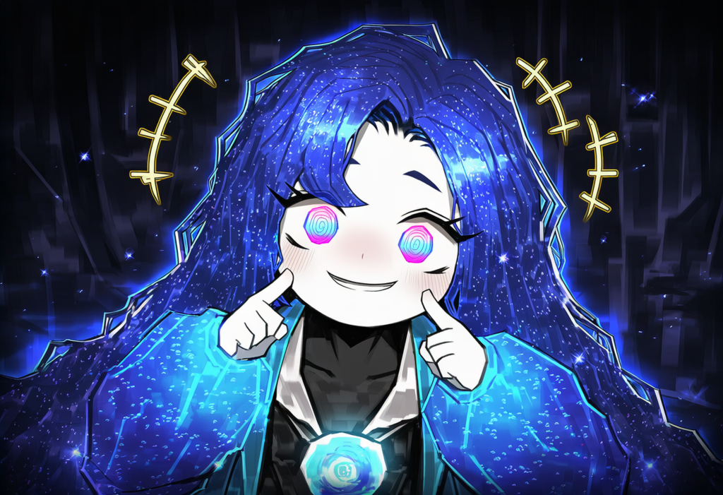 ロボトミー　銀河の子　自分の頬をつく