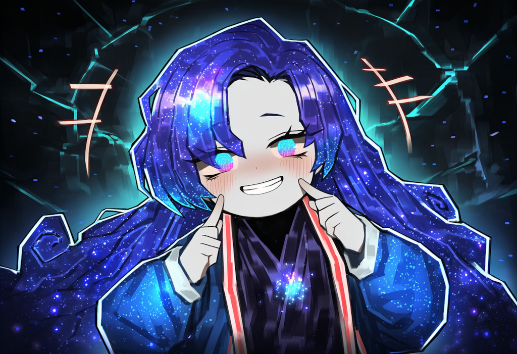 ロボトミー　銀河の子　自分の頬をつく