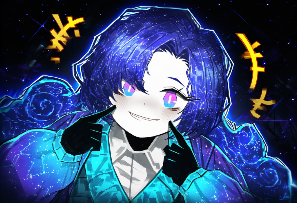 ロボトミー　銀河の子　自分の頬をつく