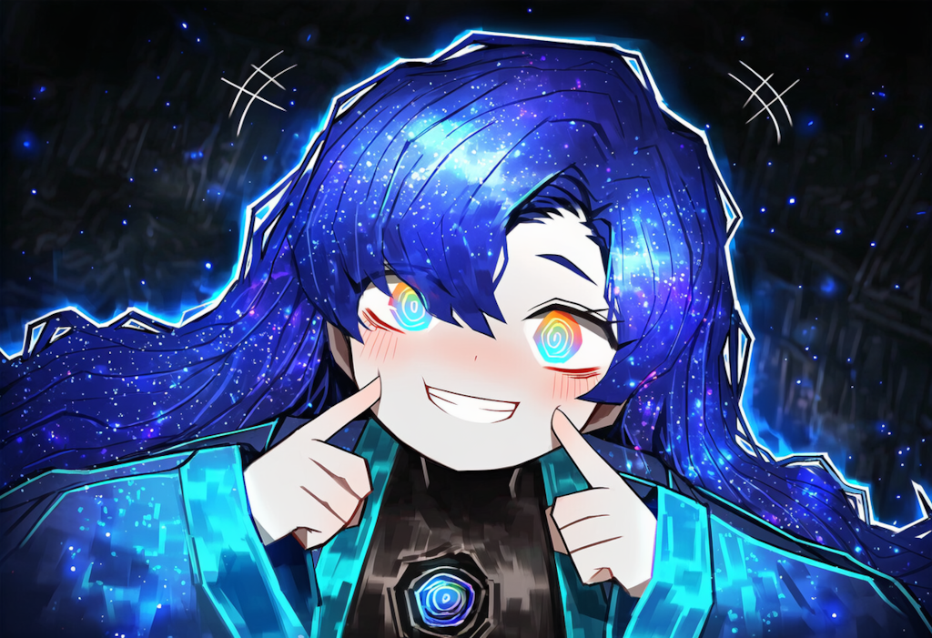 ロボトミー　銀河の子　自分の頬をつく