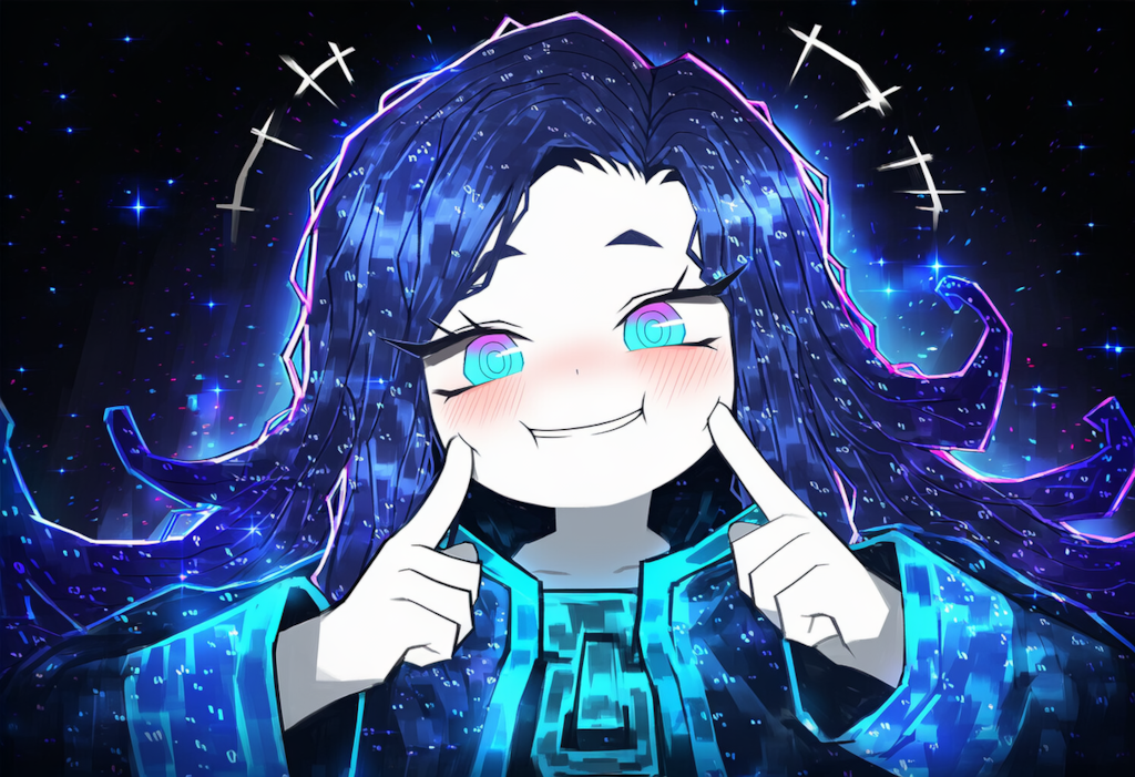 ロボトミー　銀河の子　自分の頬をつく