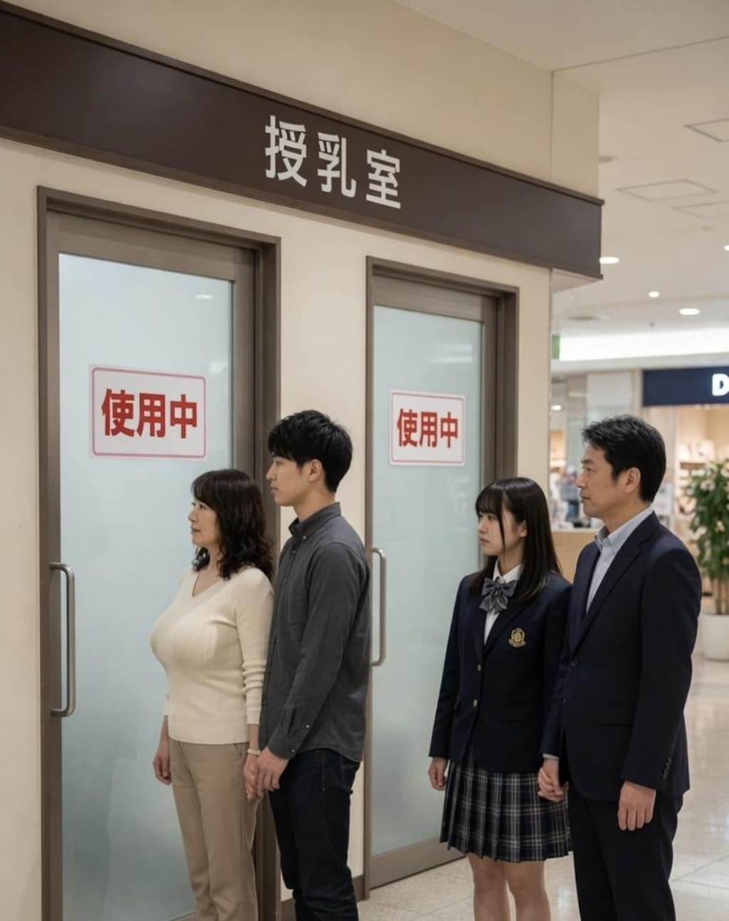 親子で授乳室