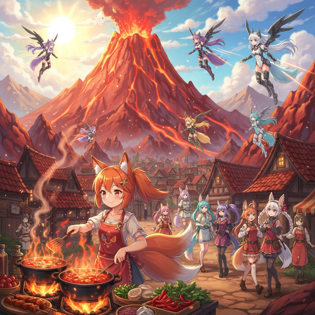 琥珀ツイこん。朱焔帝国 | の人気AIイラスト・グラビア