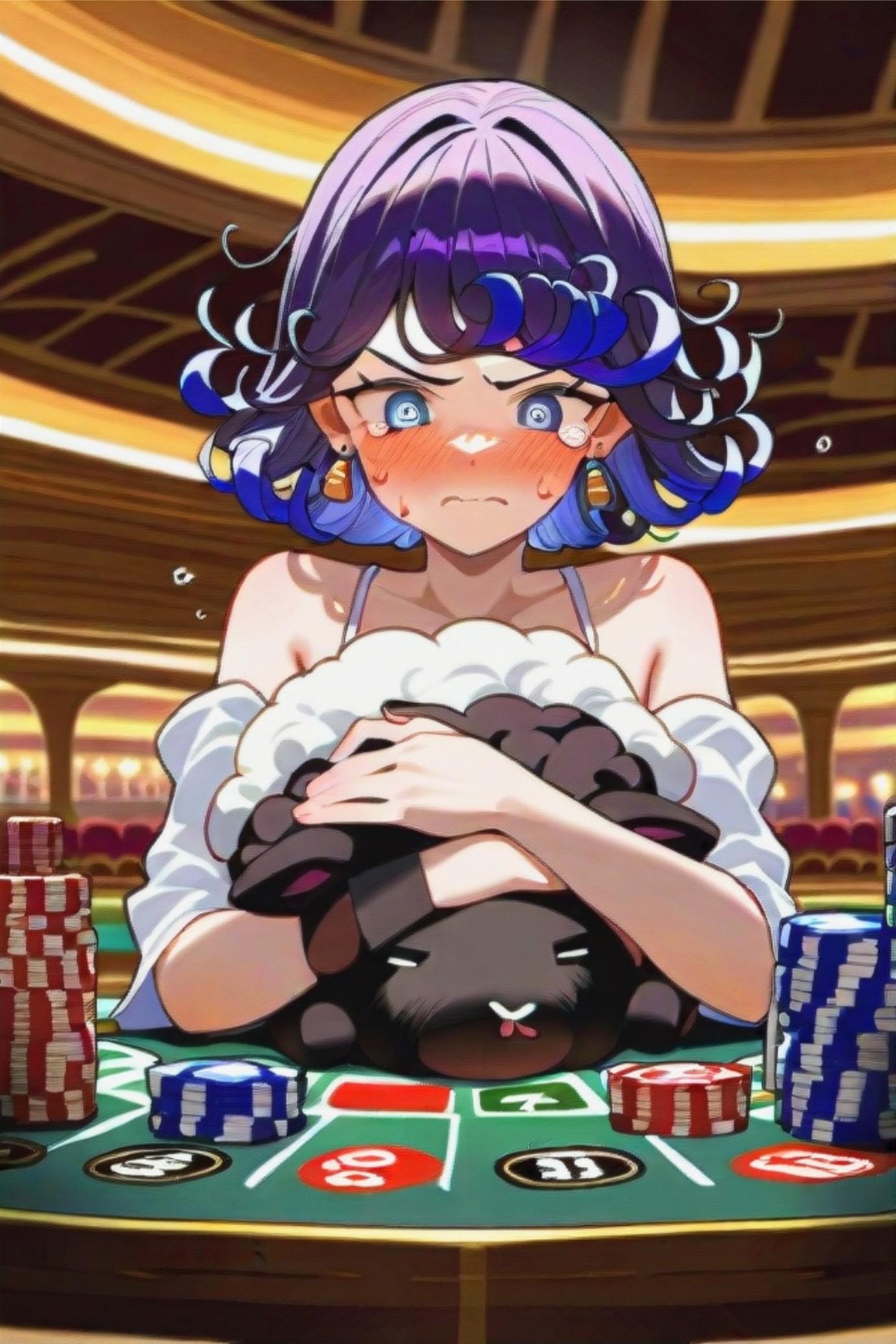 紫髪ちゃんの全賭け！ | の人気AIイラスト・グラビア