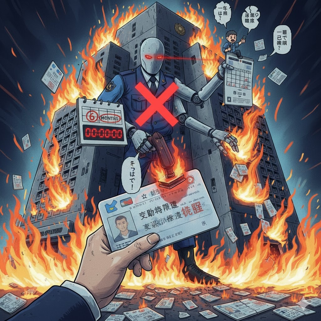 運転免許を取りに行き忘れたまま一年が経過すると免許取消しプロンプト | の人気AIイラスト・グラビア