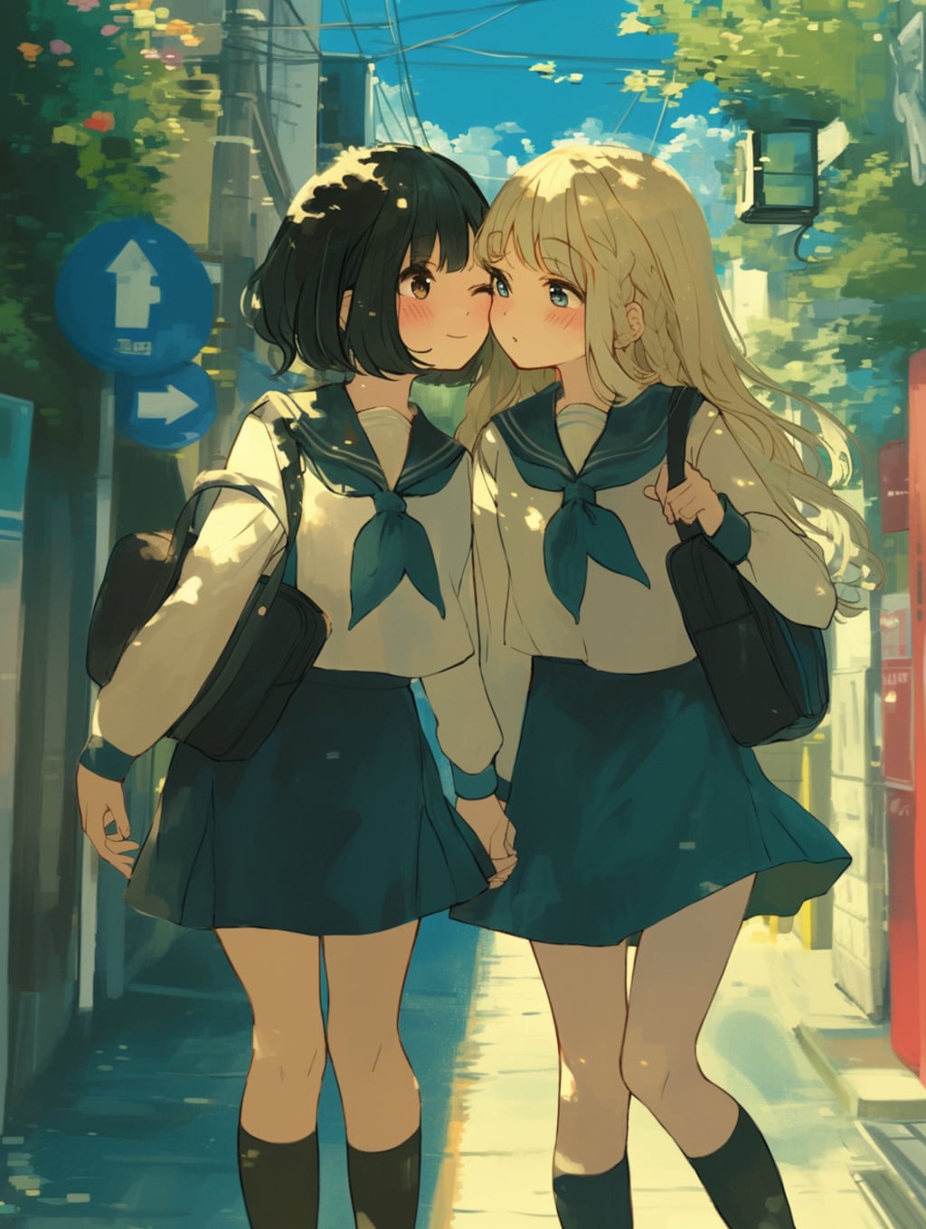 キスしたい二人のJK58