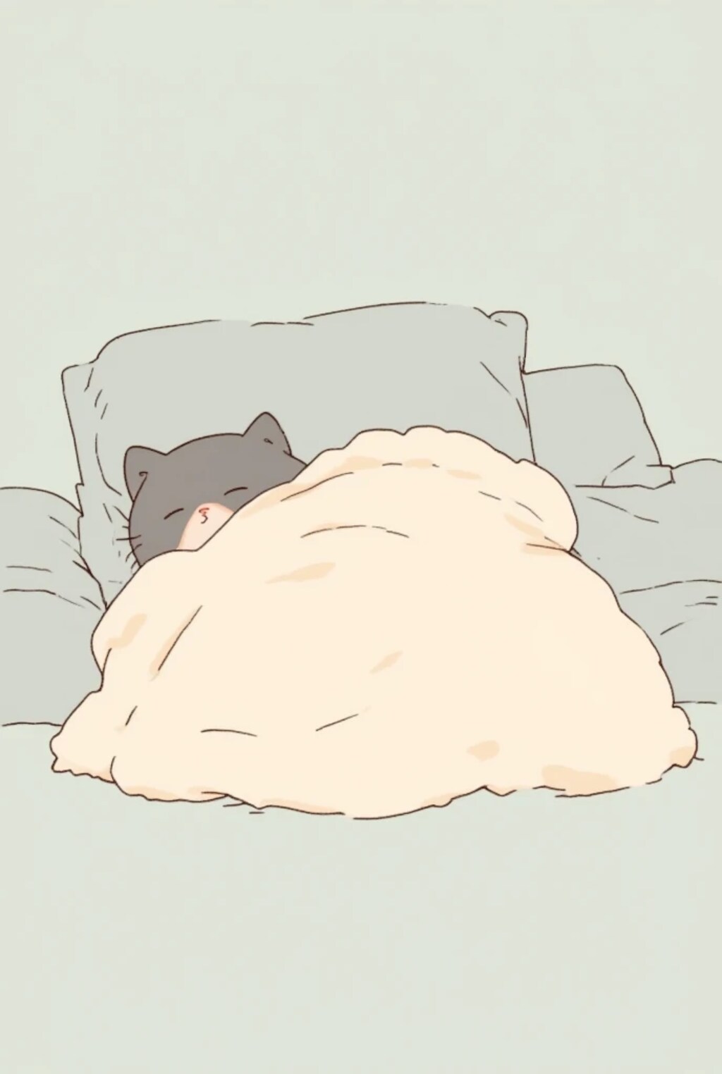 ねこがねこんだ