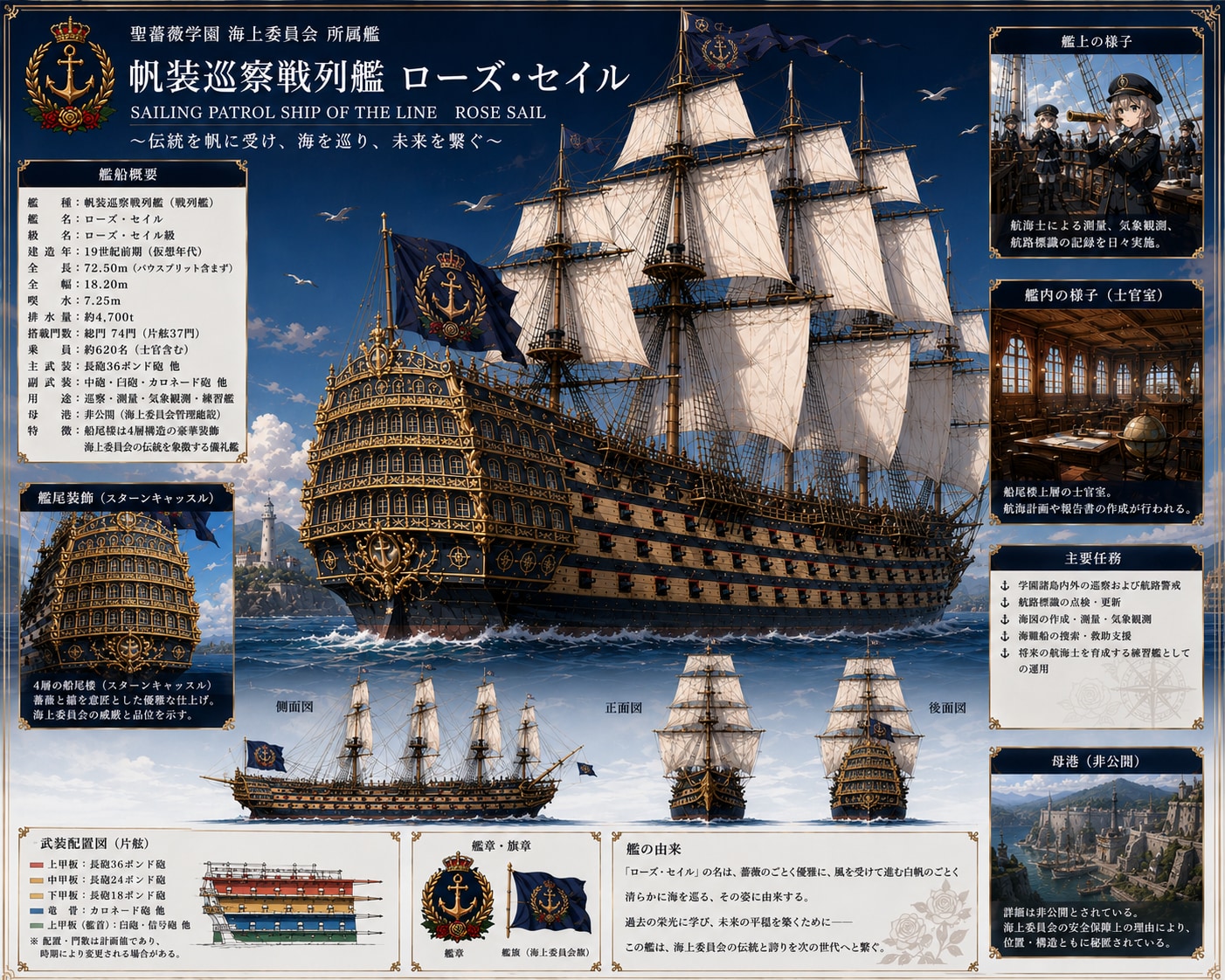 聖薔薇学園編〜帆装巡察戦列艦 ローズ・セイル〜