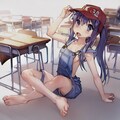 Stable Diffusion、Multi ControlNetを使ってキャラクタに加筆と背景を入れてみた。 3枚目