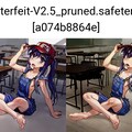 Stable Diffusion、Multi ControlNetを使ってキャラクタに加筆と背景を入れてみた。 7枚目