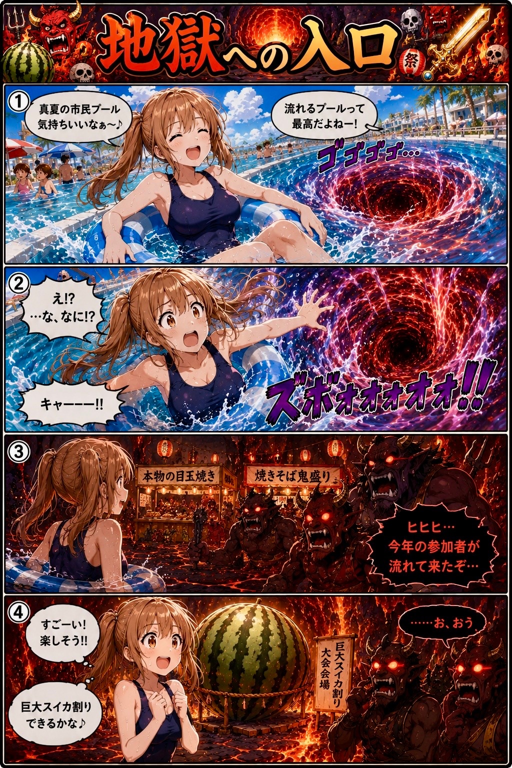 地獄へ拉致された女性の末路