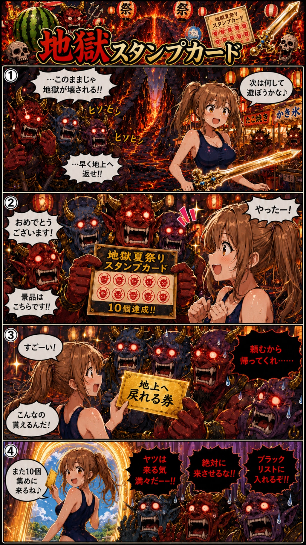 地獄へ拉致された女性の末路