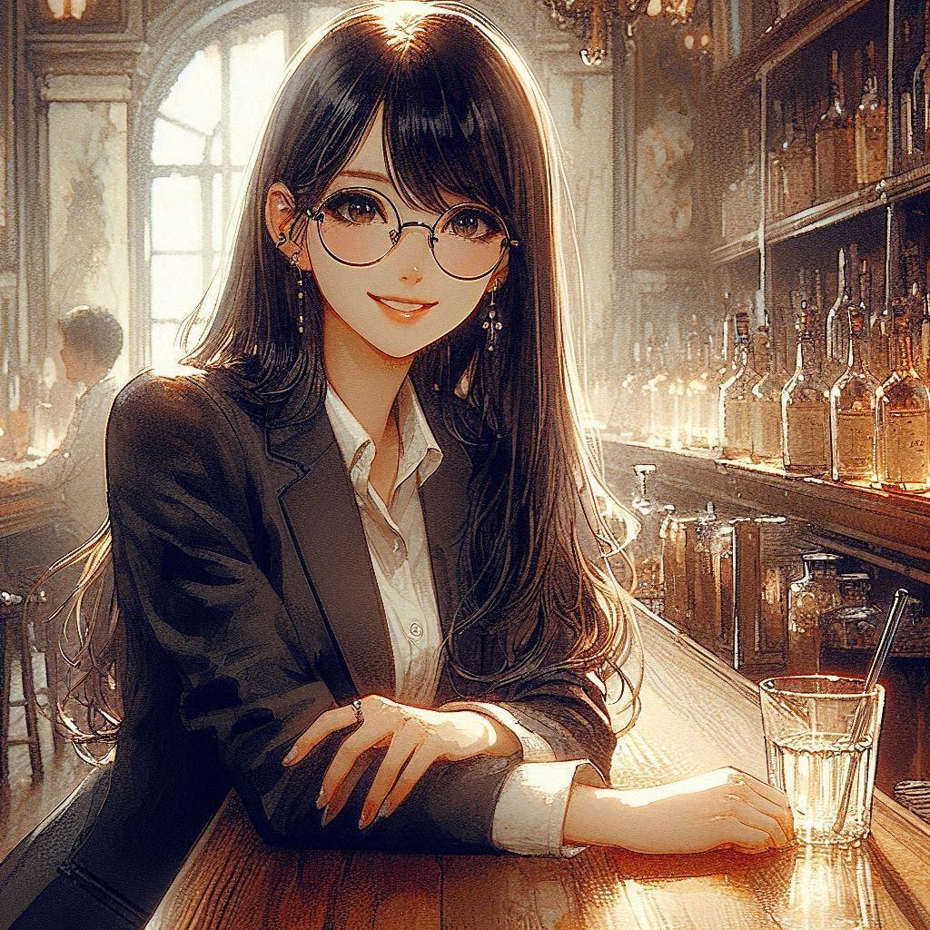 仕事終わりに、カウンターのこちら側で