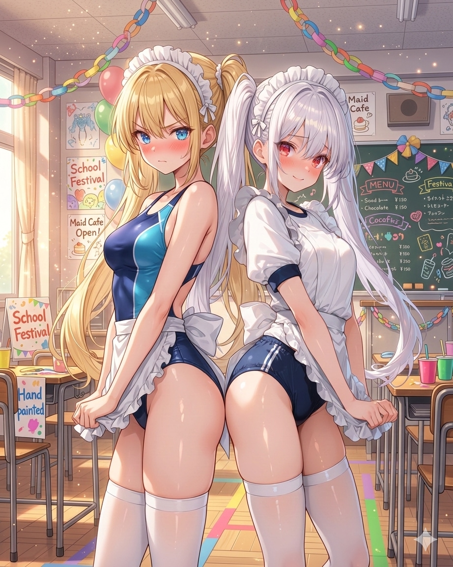 ブルマと競泳水着
