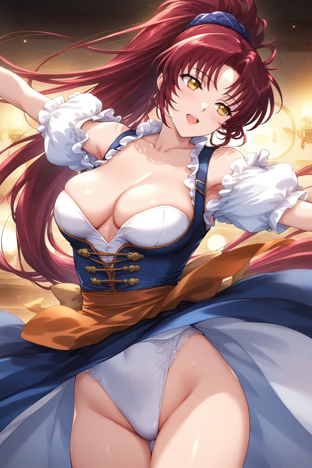 「今日もお疲れさまでした、お館様・・・私のダンスで癒されてくださいね」by #WAVE