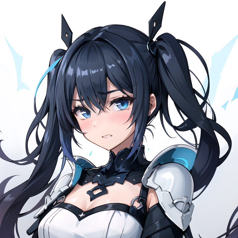 黒髪ツインテール