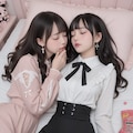 地雷系ちゃんのレズビアン026《生理中おねんねSeaArt》 11枚目