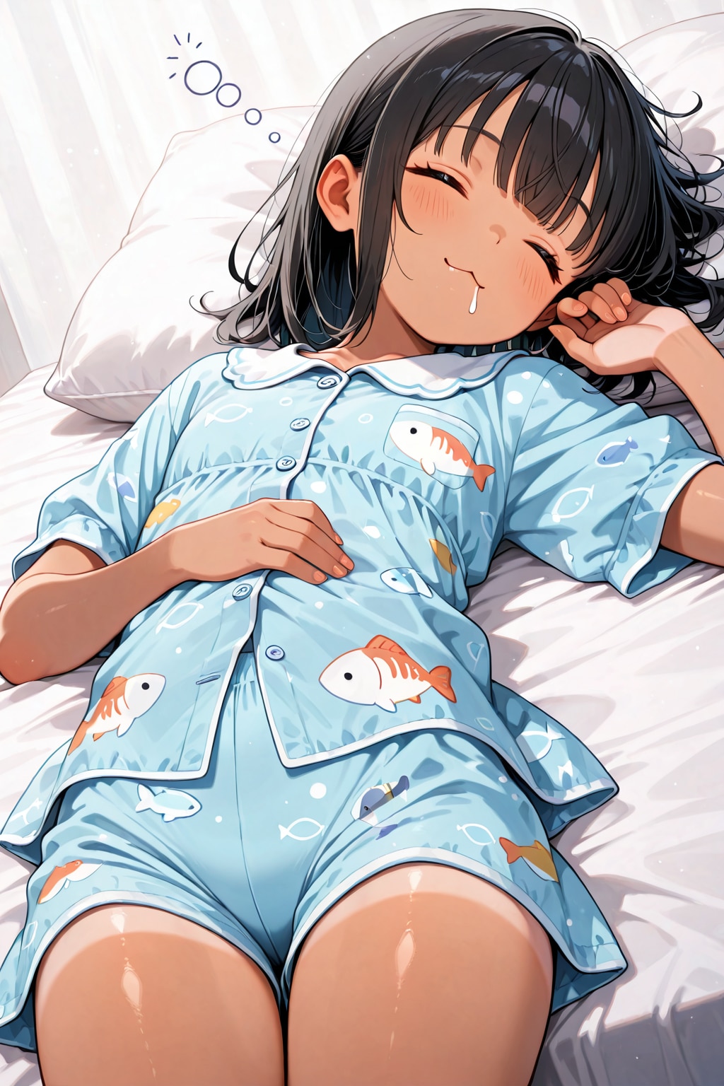 遊び疲れた子供達