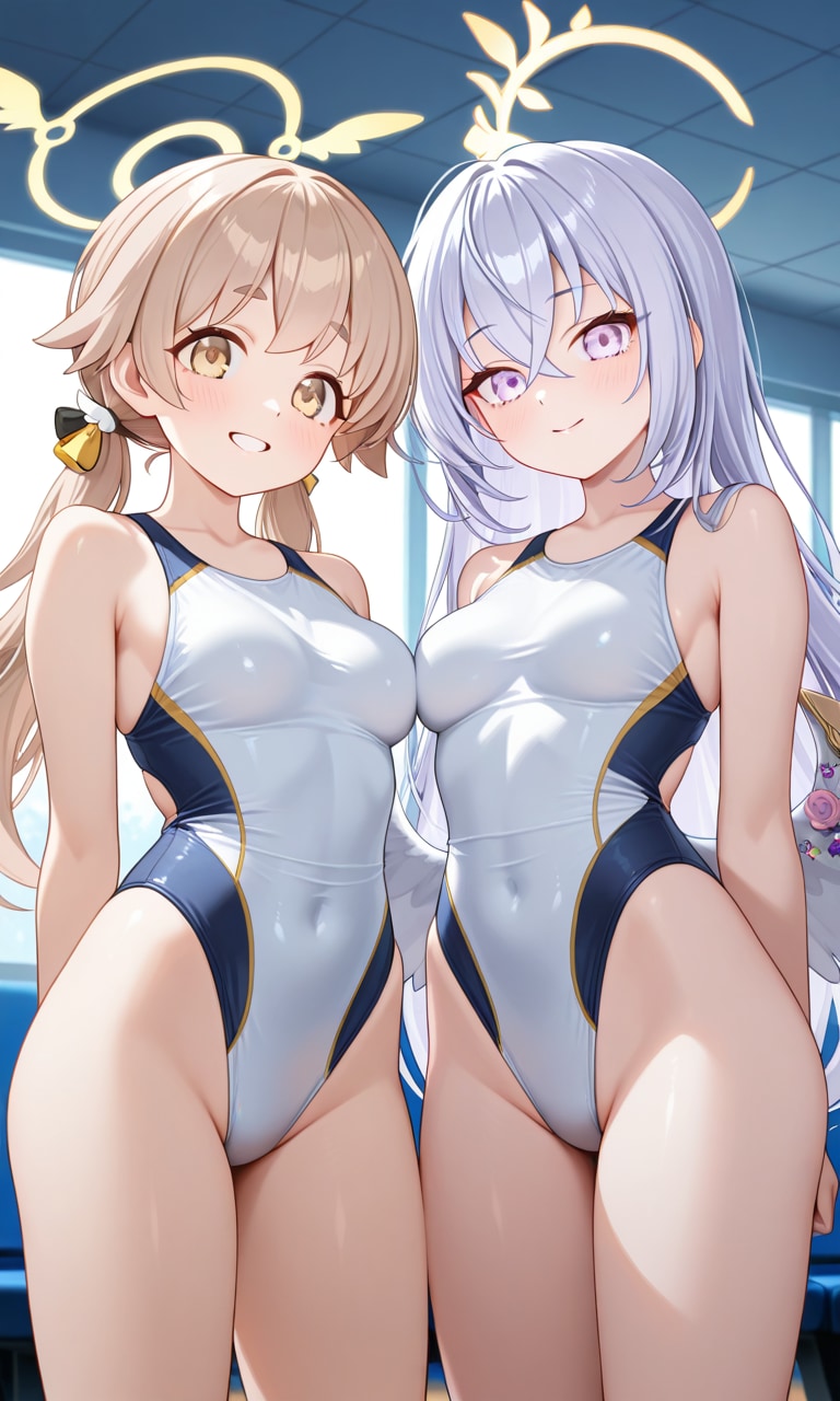 ヒフミとアズサ　レオタード5