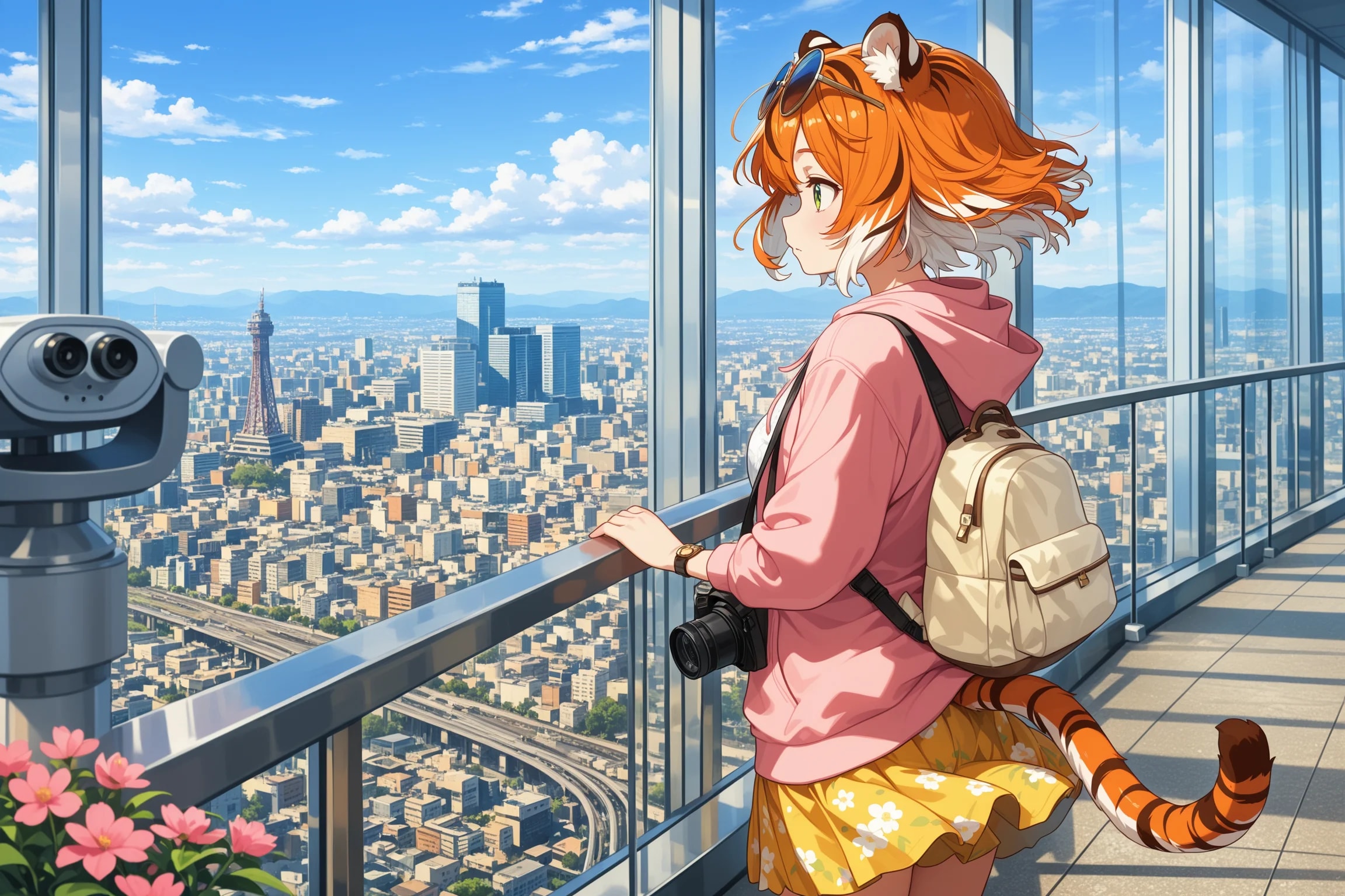 昼の絶景、夕暮れの絶景 | の人気AIイラスト・グラビア