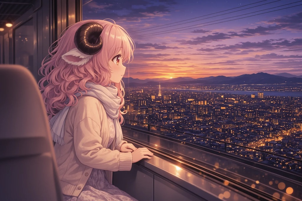 昼の絶景、夕暮れの絶景