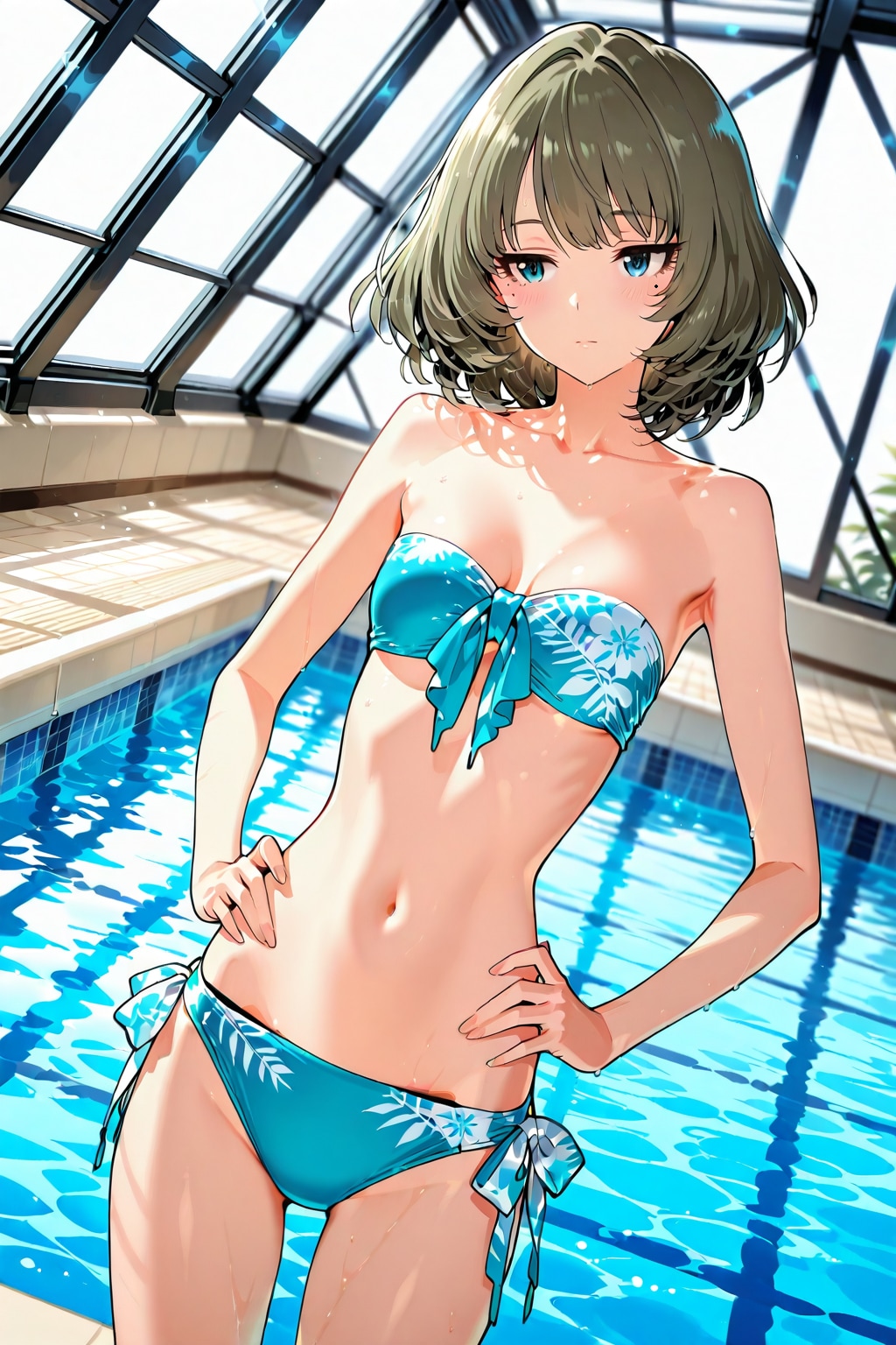 今回の水着は、至って平凡ですね。