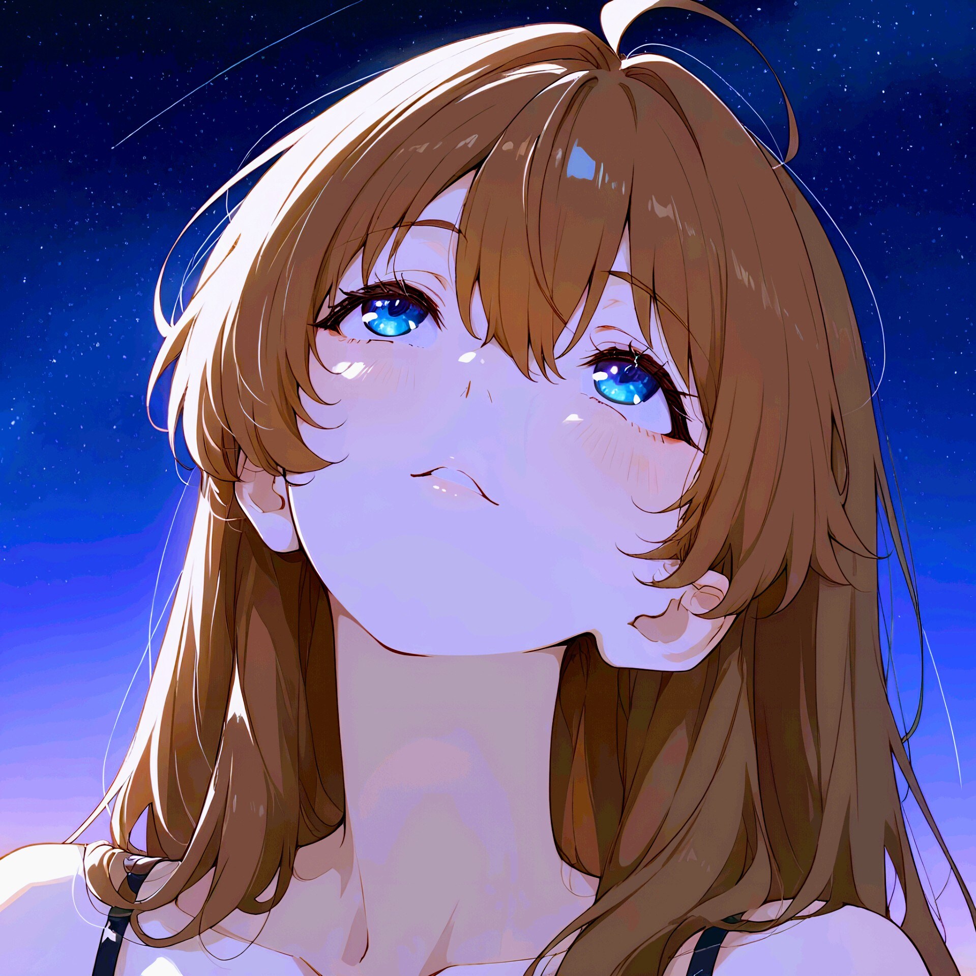 星を見上げる