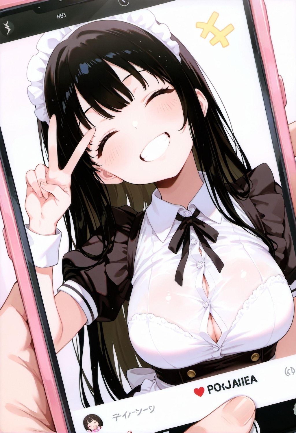 元気を配信メイドさん