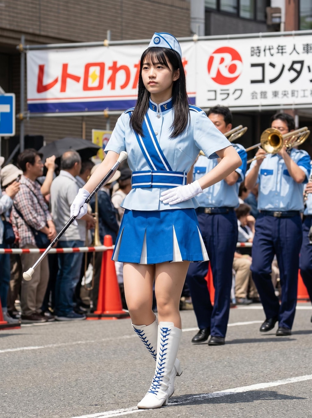 昭和レトロのマーチングバンドガール