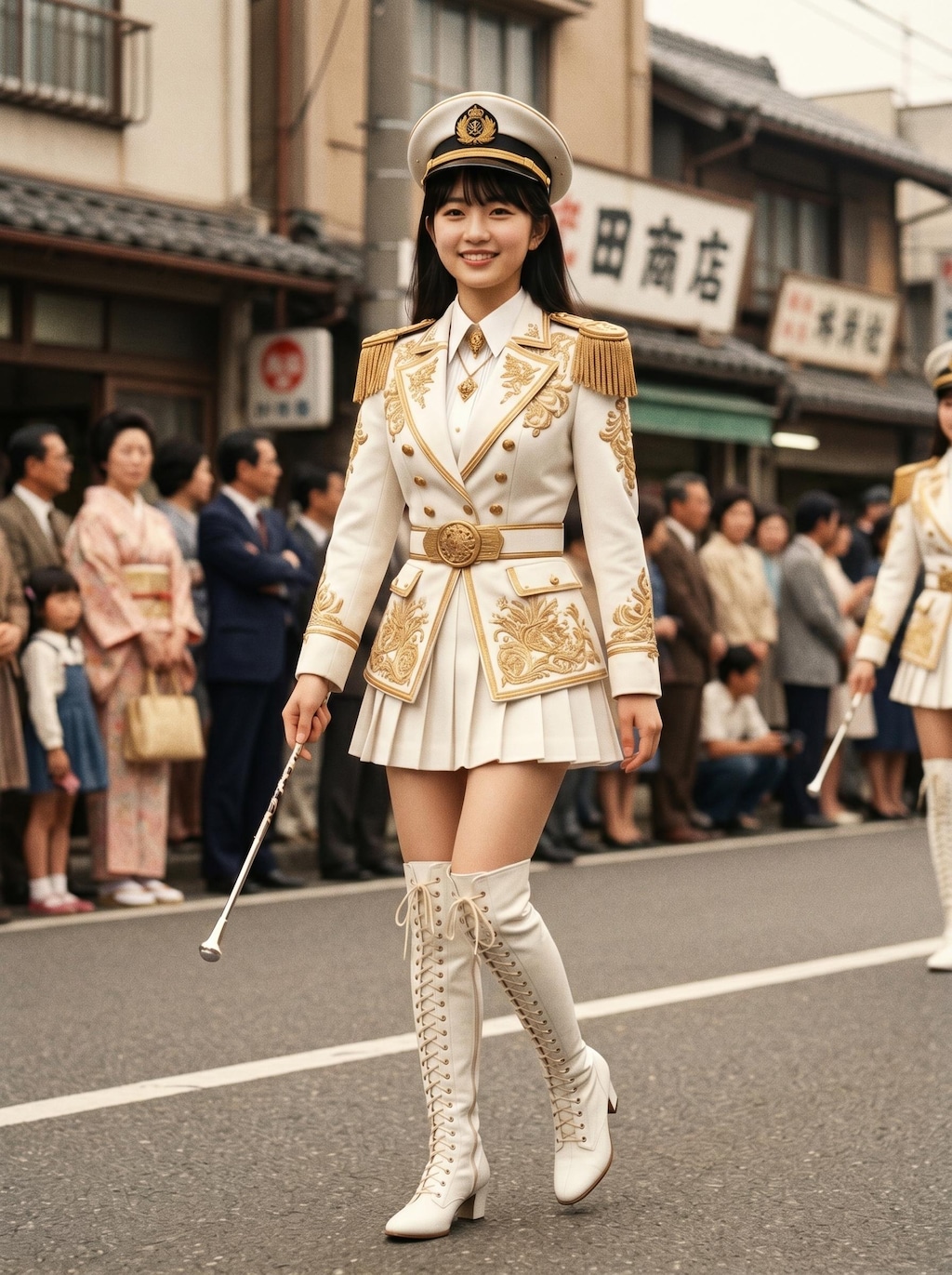 昭和レトロのマーチングバンドガール