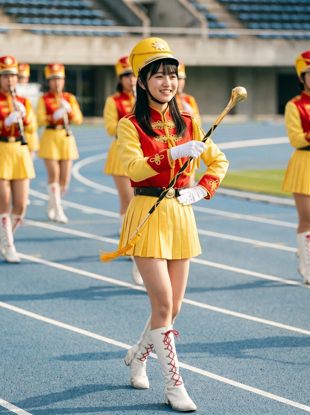 昭和レトロのマーチングバンドガール