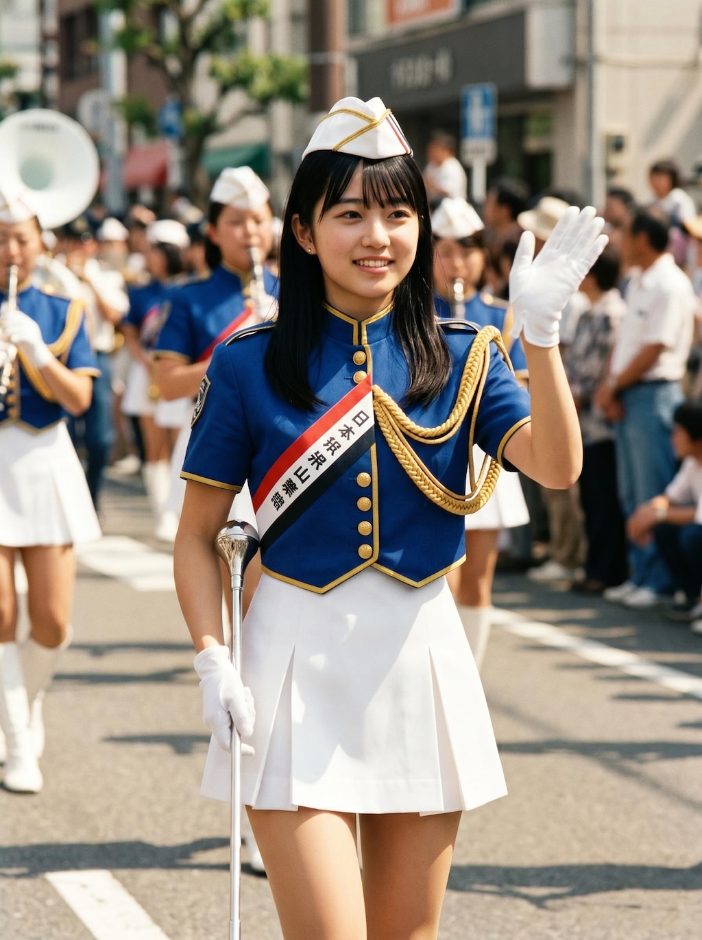 昭和レトロのマーチングバンドガール