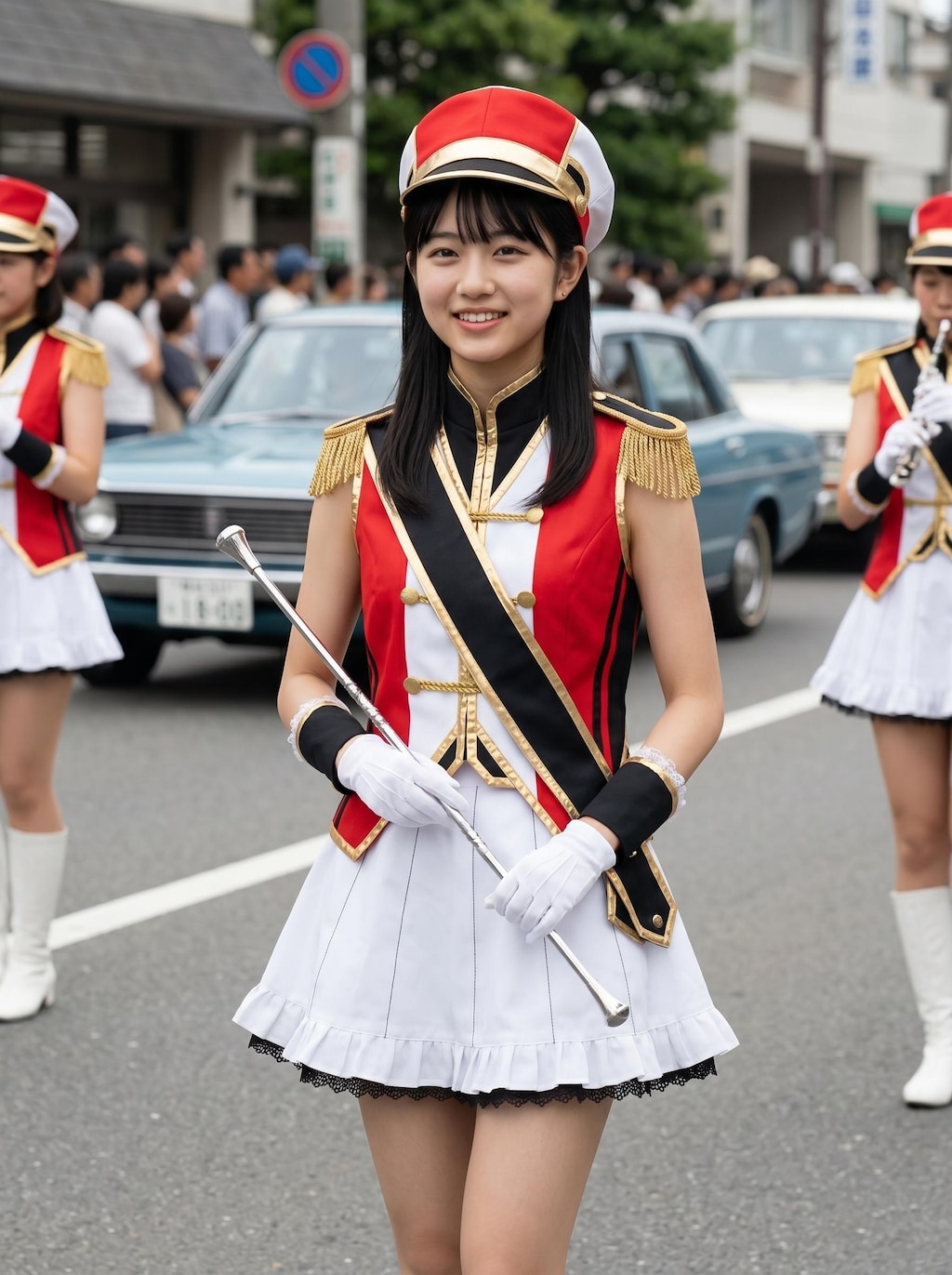 昭和レトロのマーチングバンドガール