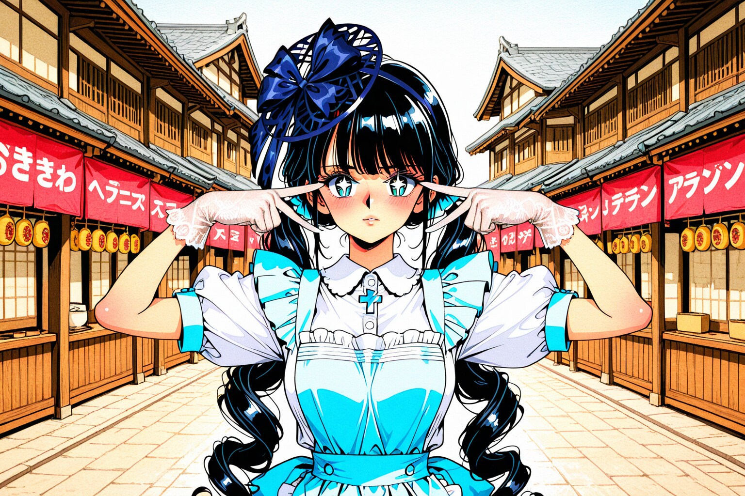 レトロポップウェイトレスさん