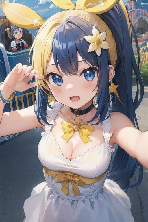 金髪と青髪のあおにゃん、(失敗)