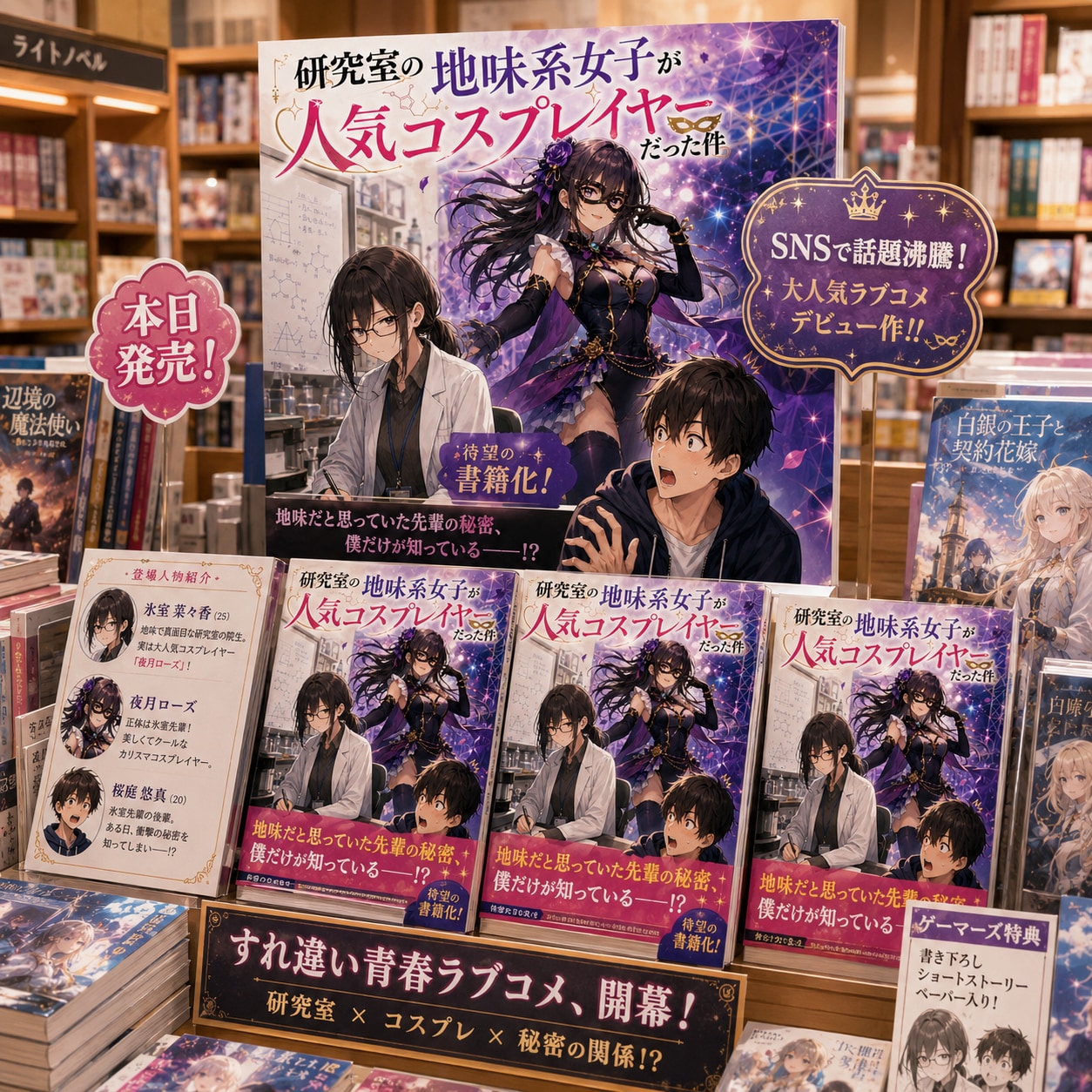 研究室の地味系女子が人気コスプレイヤーだった件 | の人気AIイラスト・グラビア