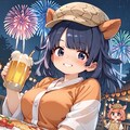 アルマーちゃんと夏祭りビールで乾杯♪ 10枚目