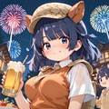 アルマーちゃんと夏祭りビールで乾杯♪ 6枚目