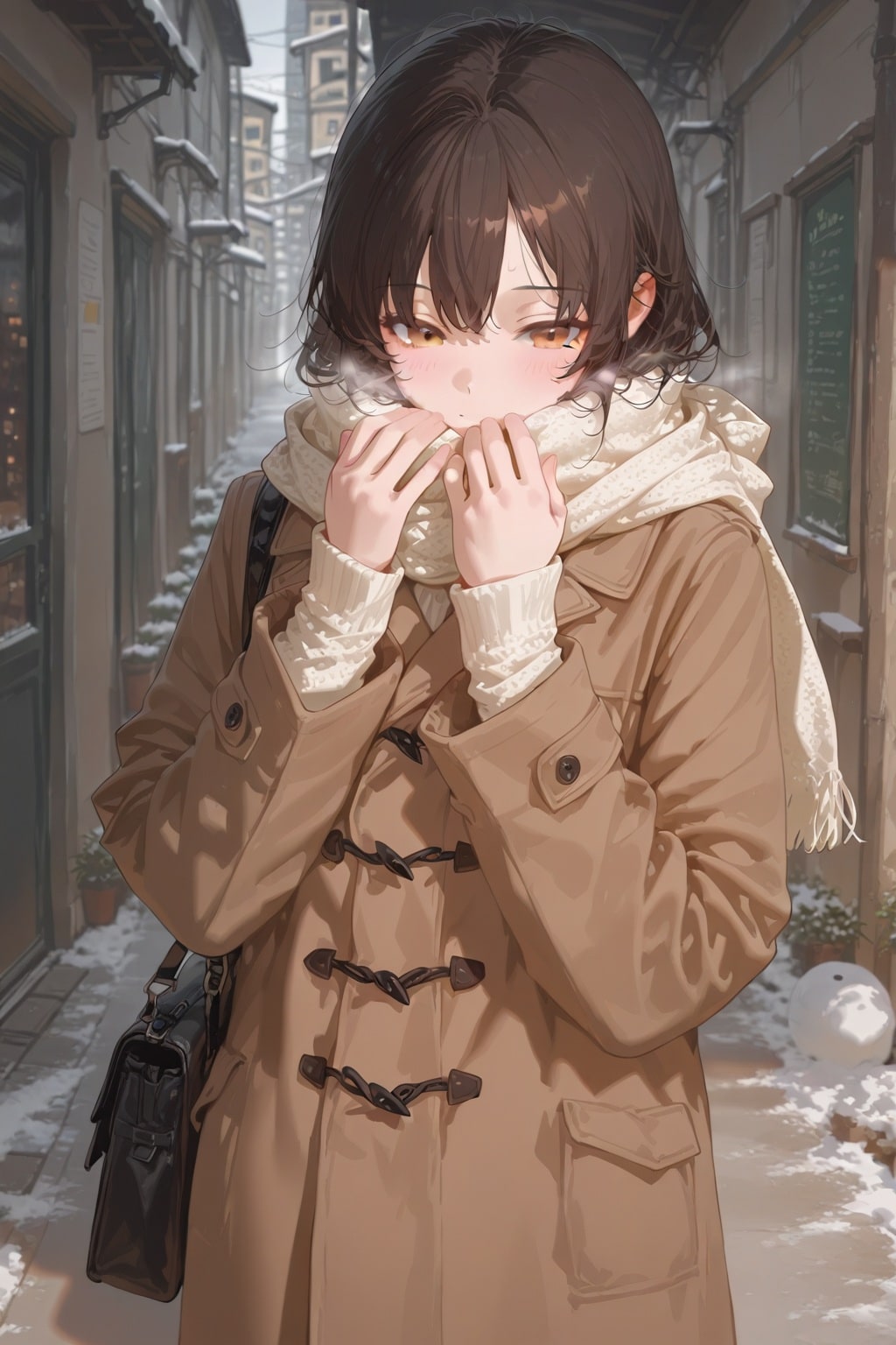 冬の美少女 | の人気AIイラスト・グラビア