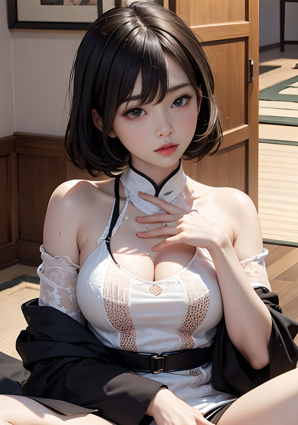 畳と白
