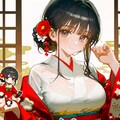 ちびキャラ新年 2枚目