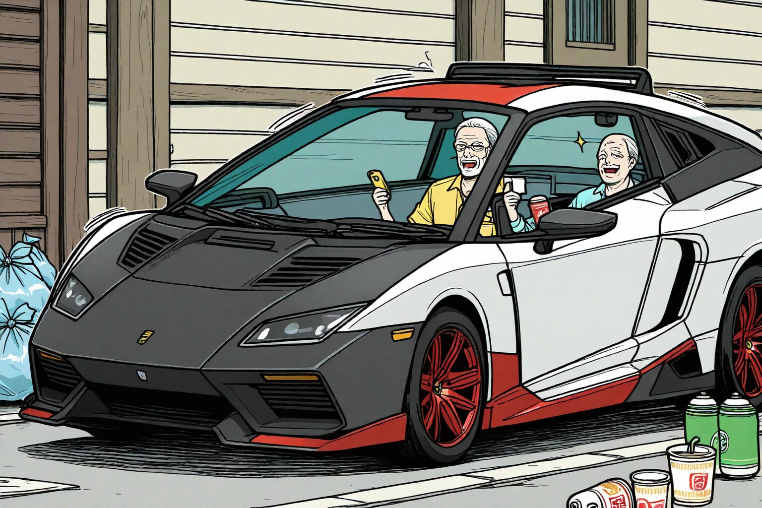 おっさんズドライブ | の人気AIイラスト・グラビア