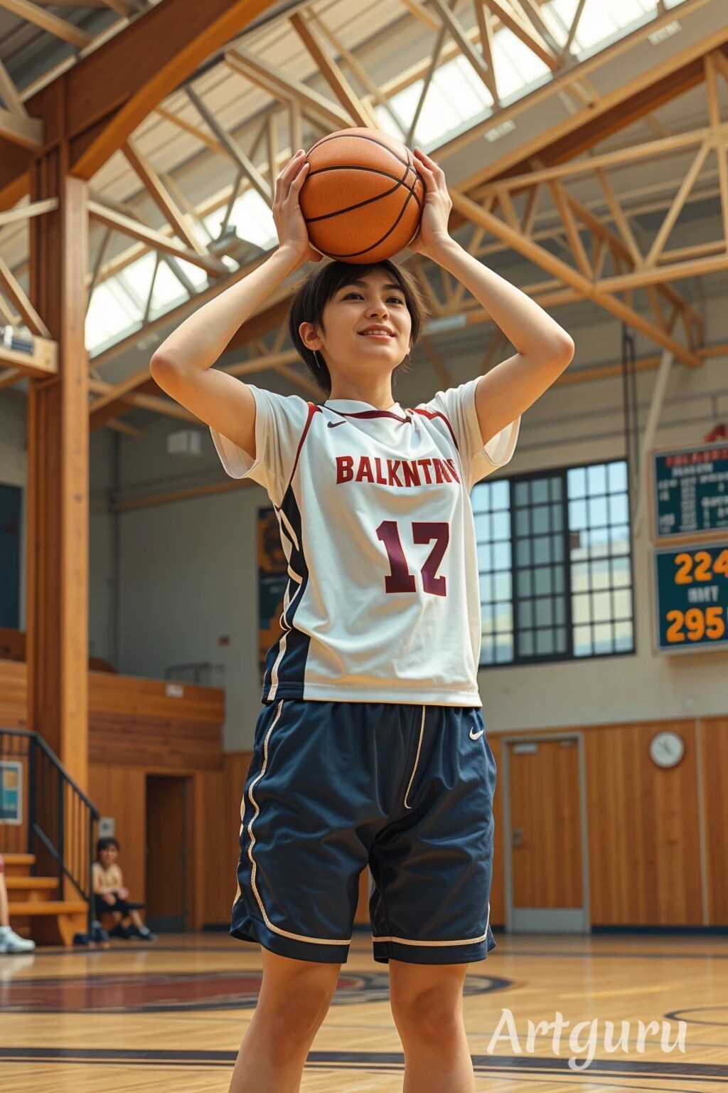 女バスのジャンプシュート（番外42）