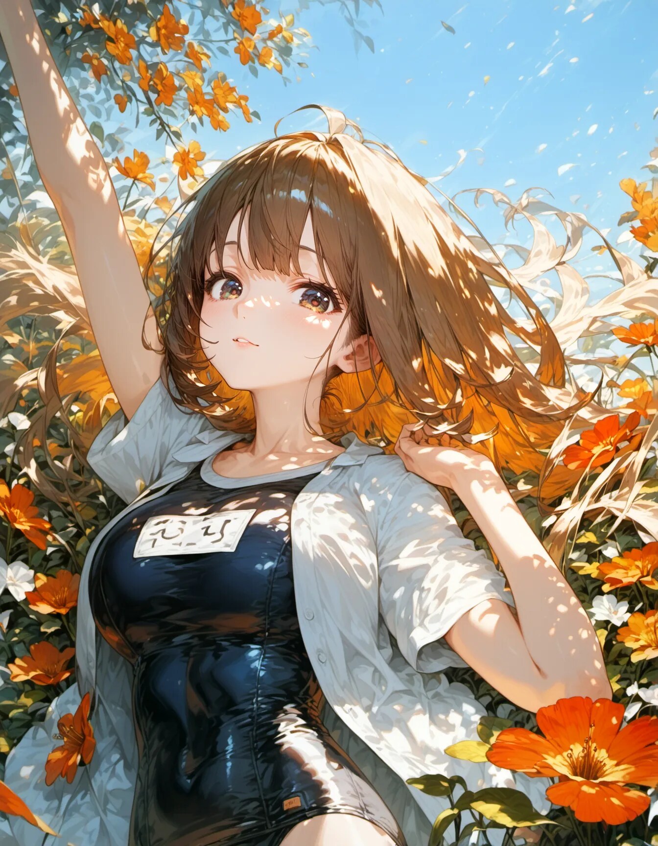 Golden Petals, Summer Sky