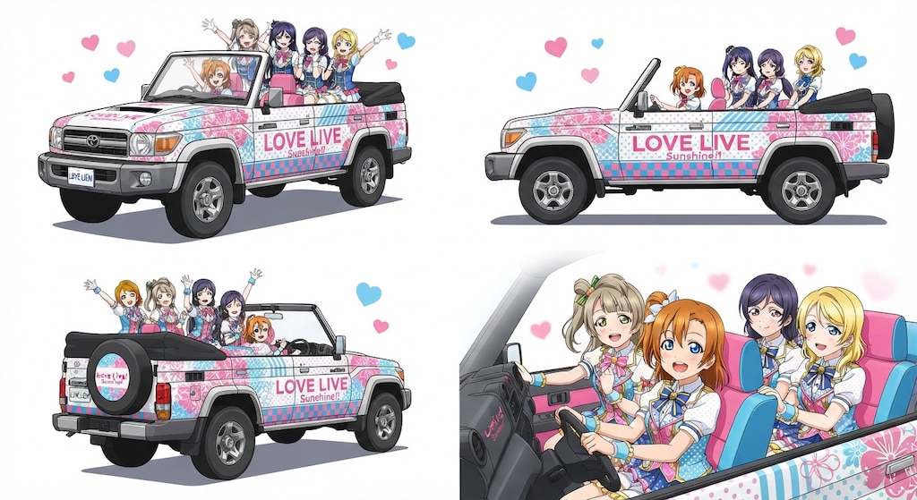 ラブライブキャラとランクル70