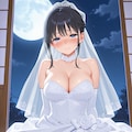 ウェディングドレスの葵さんと淫紋 2枚目