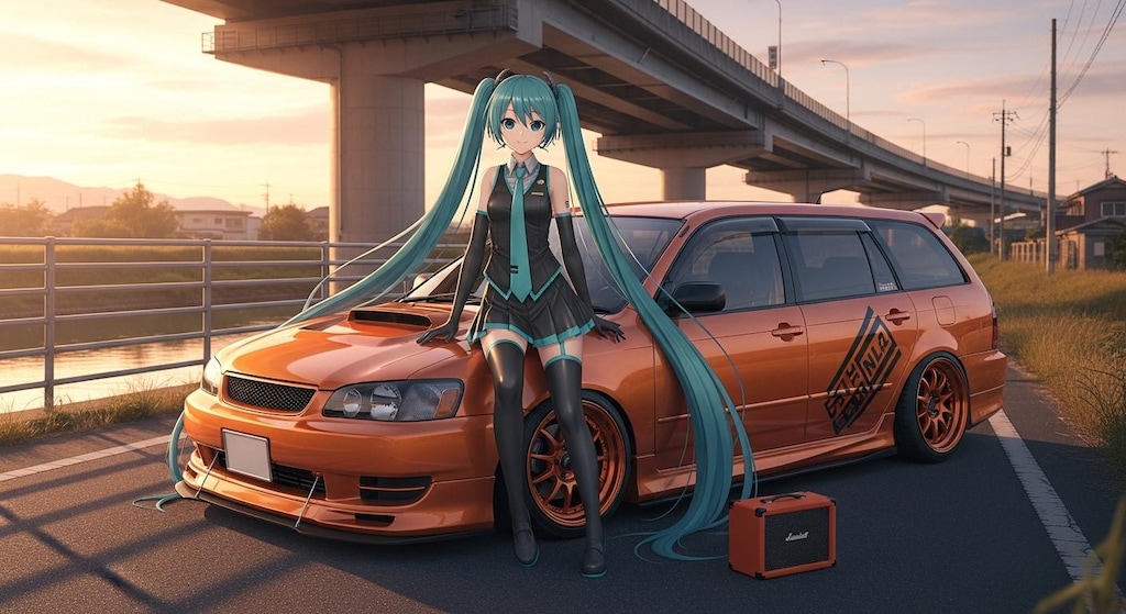 初音ミクとカローラフィールダー