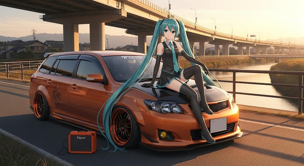 初音ミクとカローラフィールダー