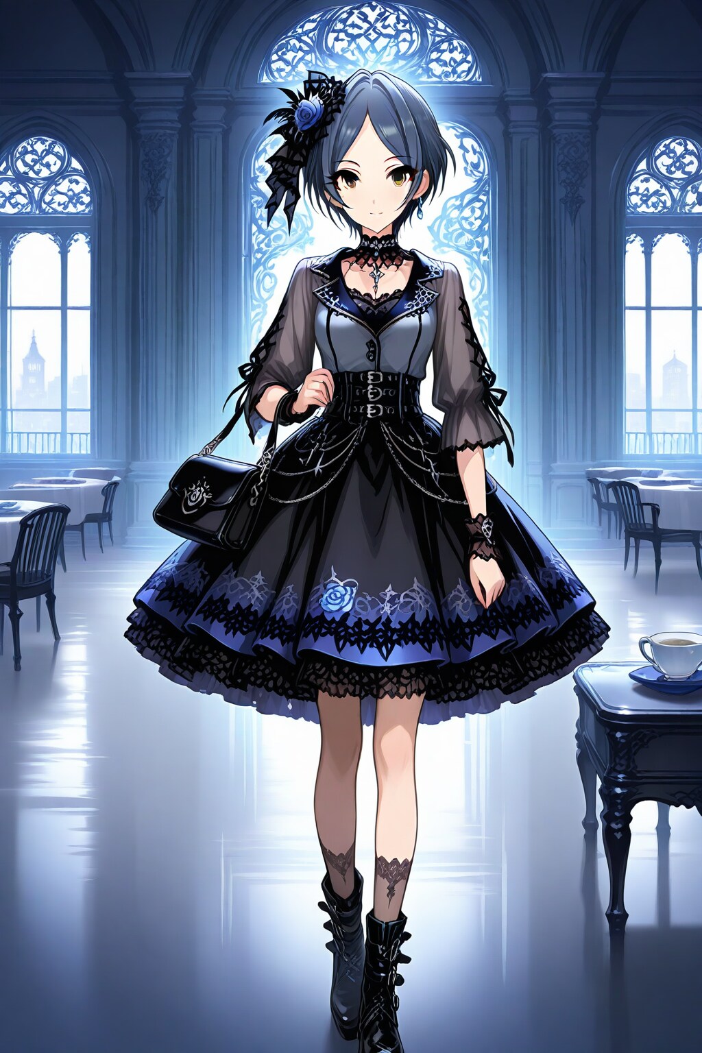 「速水奏ちゃん」のゴシック風ファッション　－縦長画像 Ver. －